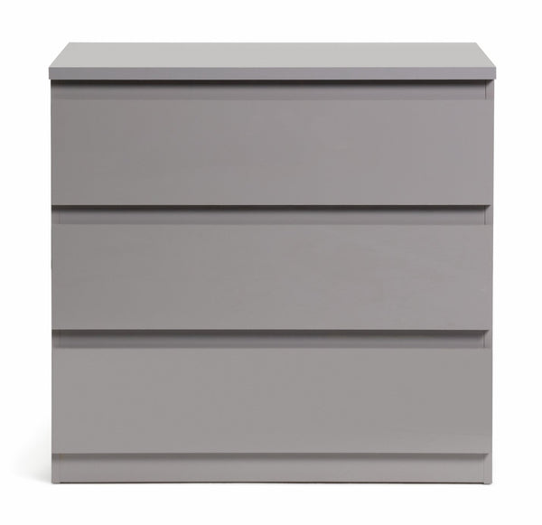 Jenson 3 Drawer Chest - Grey Gloss 17570784