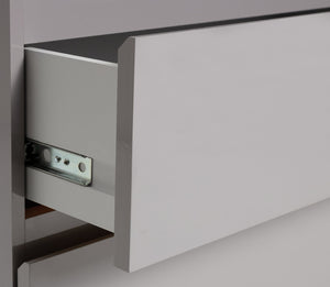 Jenson 3 Drawer Chest - Grey Gloss 17570784