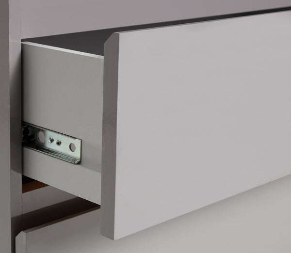 Jenson 3 Drawer Chest - Grey Gloss 17570784