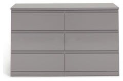 Jenson 6 Drawer Chest - Grey Gloss 17570904