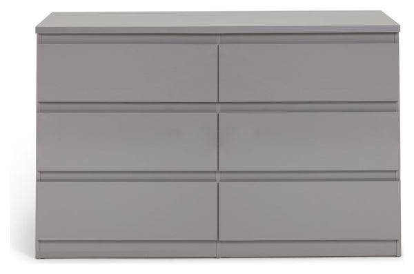 Jenson 6 Drawer Chest - Grey Gloss 17570904