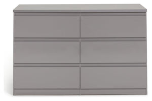 Jenson 6 Drawer Chest - Grey Gloss 17570904