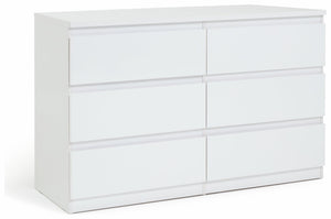 Jenson 6 Drawer Chest - Matte White 17570935