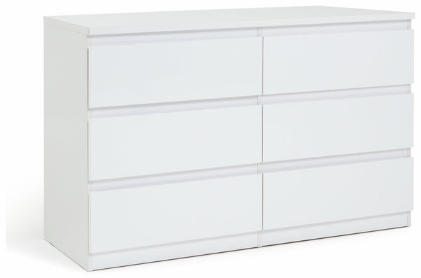 Jenson 6 Drawer Chest - Matte White 17570935