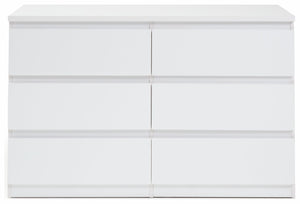 Jenson 6 Drawer Chest - Matte White 17570935