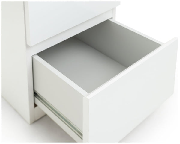 Jenson Double Pedestal Dressing Table-Matte White 17519927
