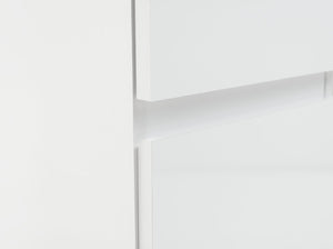 Jenson Double Pedestal Dressing Table-Matte White 17519927