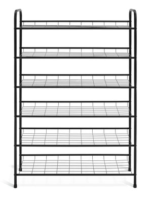 Jorn 6 Shelf Shoe Storage Rack - Black 15816158
