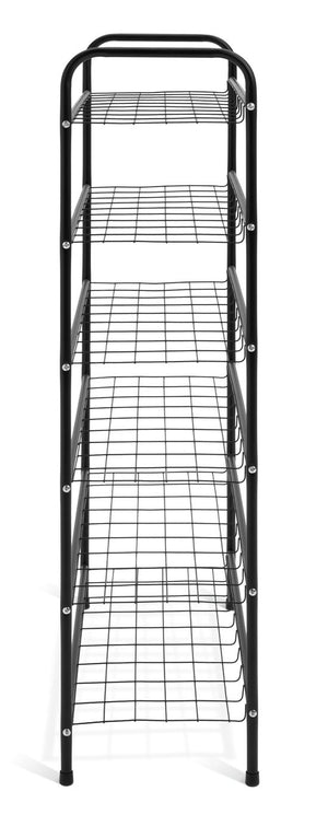 Jorn 6 Shelf Shoe Storage Rack - Black 15816158