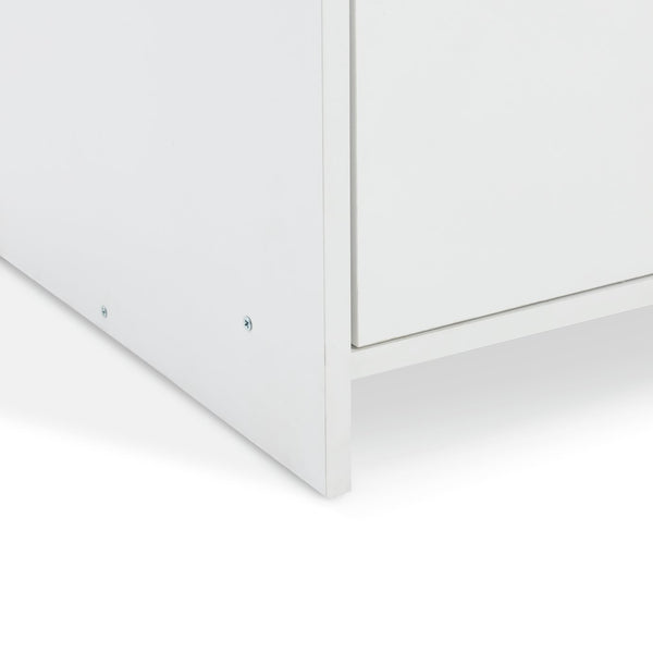 Juno 2 Door Open Shelf Wardrobe - White 18096126