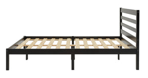 Kaycie Double Wooden Bed Frame - Black 14337779