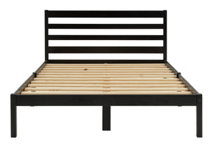 Kaycie Double Wooden Bed Frame - Black 14337779