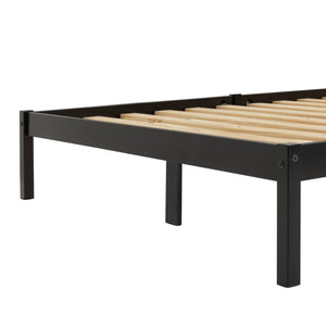Kaycie Double Wooden Bed Frame - Black 14337779