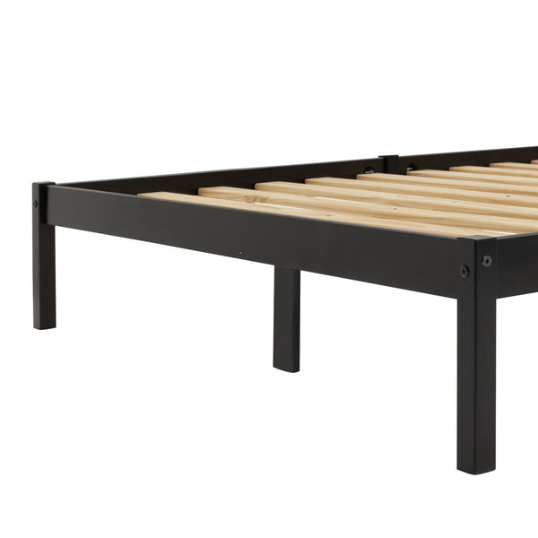 Kaycie Double Wooden Bed Frame - Black 14337779