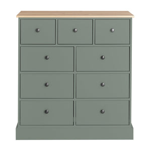 Kensington 9 Drawer Chest - Sage Green 17445204