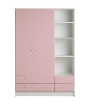 Malibu 2 Door 4 Drawer Wardrobe - Pink 11185089