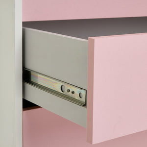 Malibu 2 Door 4 Drawer Wardrobe - Pink 11185089
