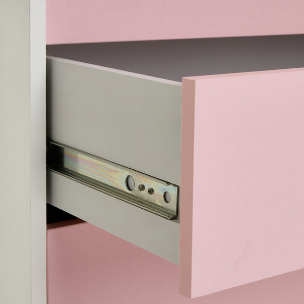 Malibu 2 Door 4 Drawer Wardrobe - Pink 11185089