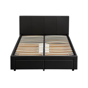 Lavendon 4 Drawer Double Bed Frame - Black 19444296