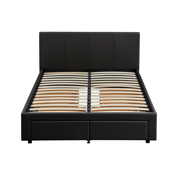 Lavendon 4 Drawer Double Bed Frame - Black 19444296