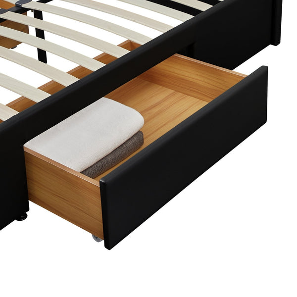Lavendon 4 Drawer Double Bed Frame - Black 19444296
