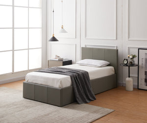 Lavendon Single Side Open Ottoman Bed Frame- Grey 19473566