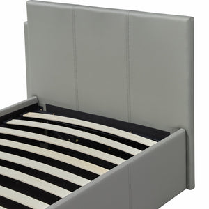 Lavendon Single Side Open Ottoman Bed Frame- Grey 19473566