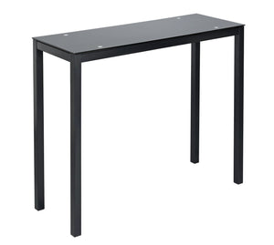 Lido Black Bar Table & 2 Black Chairs 18509510