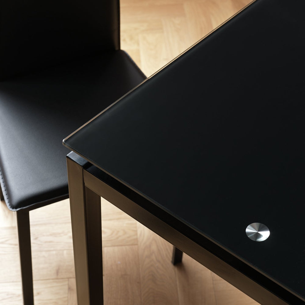 Lido Extending Black Dining Table &6 Black Chairs 17982066