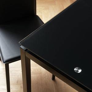 Lido Extending Black Dining Table &6 Black Chairs 17982066