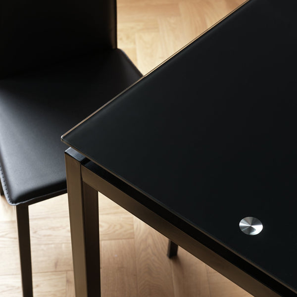Lido Extending Black Dining Table &6 Black Chairs 17982066