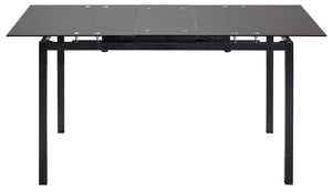 Lido Extending Black Dining Table &6 Black Chairs 17982066