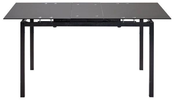 Lido Extending Black Dining Table &6 Black Chairs 17982066