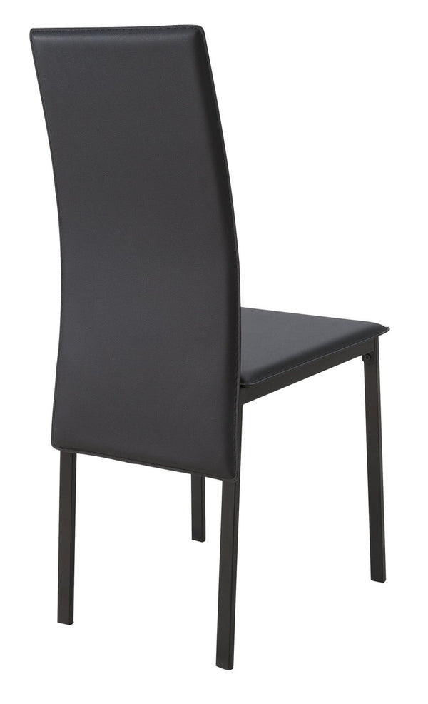 Lido Extending Black Dining Table &6 Black Chairs 17982066