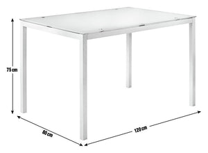 Lido White Dining Table & 4 White Chairs 14876821