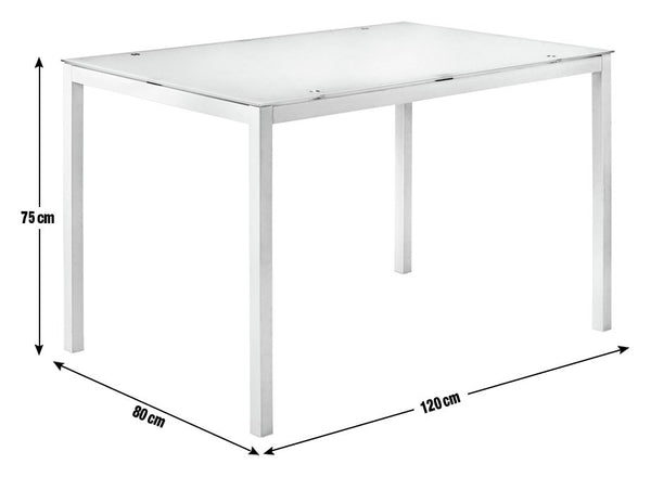 Lido White Dining Table & 4 White Chairs 14876821