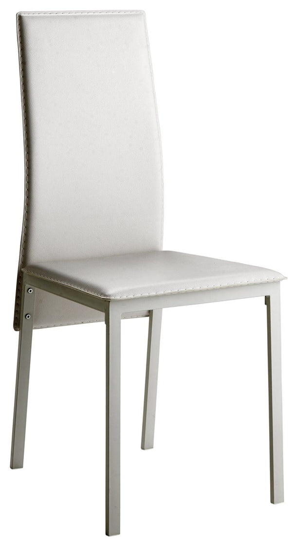 Lido White Dining Table & 4 White Chairs 14876821