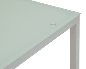 Lido White Dining Table & 4 White Chairs 14876821