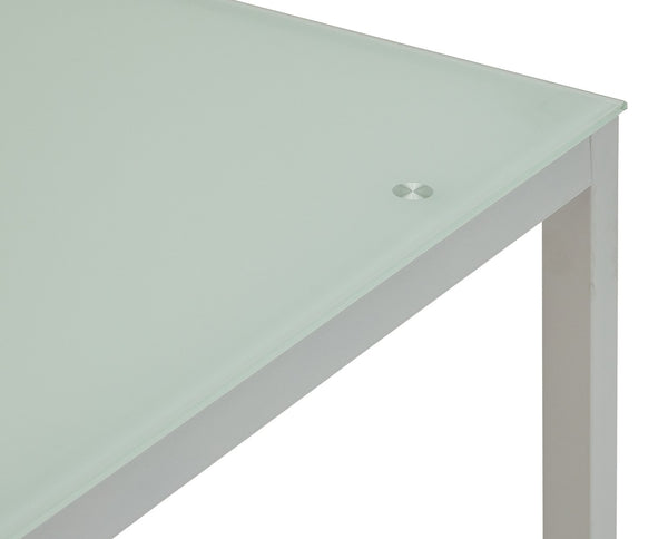 Lido White Dining Table & 4 White Chairs 14876821