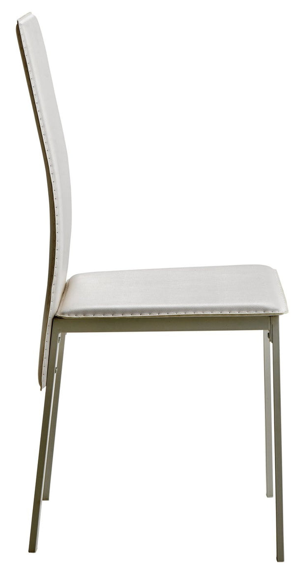 Lido White Dining Table & 4 White Chairs 14876821
