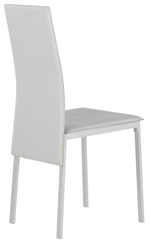 Lido White Dining Table & 4 White Chairs 14876821
