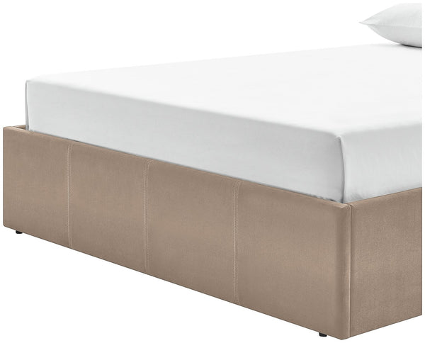 Luca Kingsize End Lift Ottoman Bed - Latte 17332623