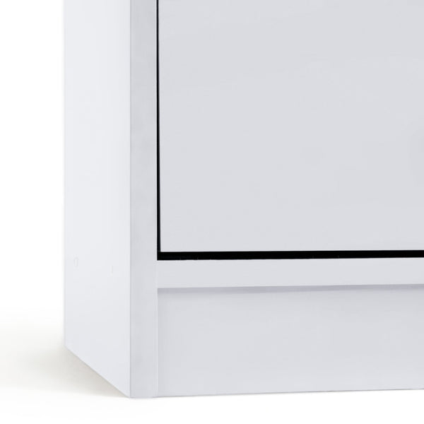 Maine 2 Drawer Bookcase - White 16092555
