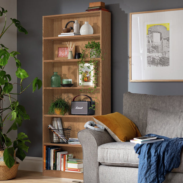 Maine Bookcase - Oak Effect 16092524