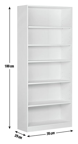 Maine Deep Bookcase - Oak Effect 16095758
