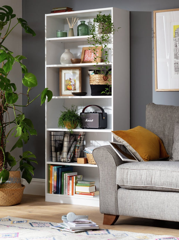 Maine Deep Bookcase - White 16092139