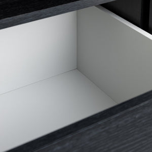 Malibu 1 Door Sliding Wardrobe - Black 13638802
