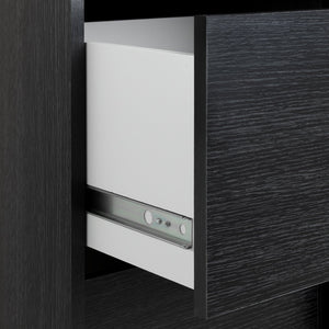 Malibu 1 Door Sliding Wardrobe - Black 13638802