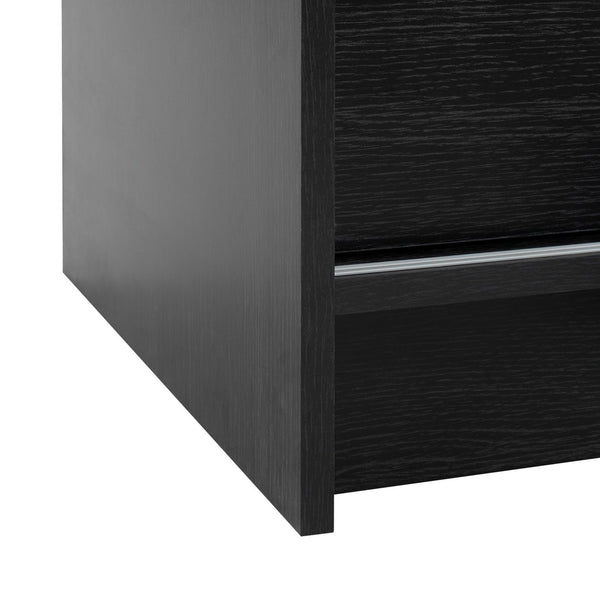 Malibu 1 Door Sliding Wardrobe - Black 13638802