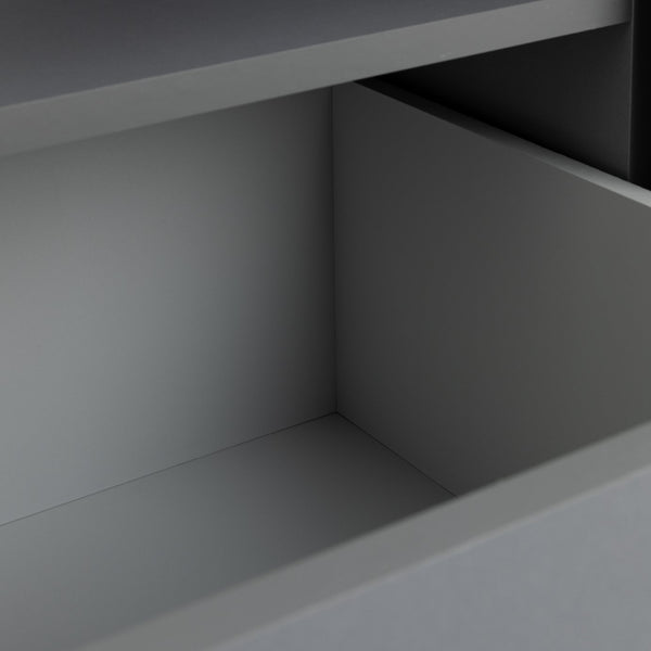 Malibu 1 Door Sliding Wardrobe - Grey 13638785